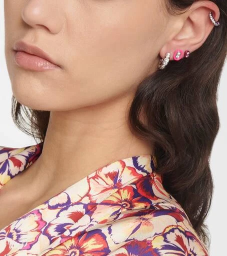 EÉRA Roma 18kt white gold single earring with diamonds 3