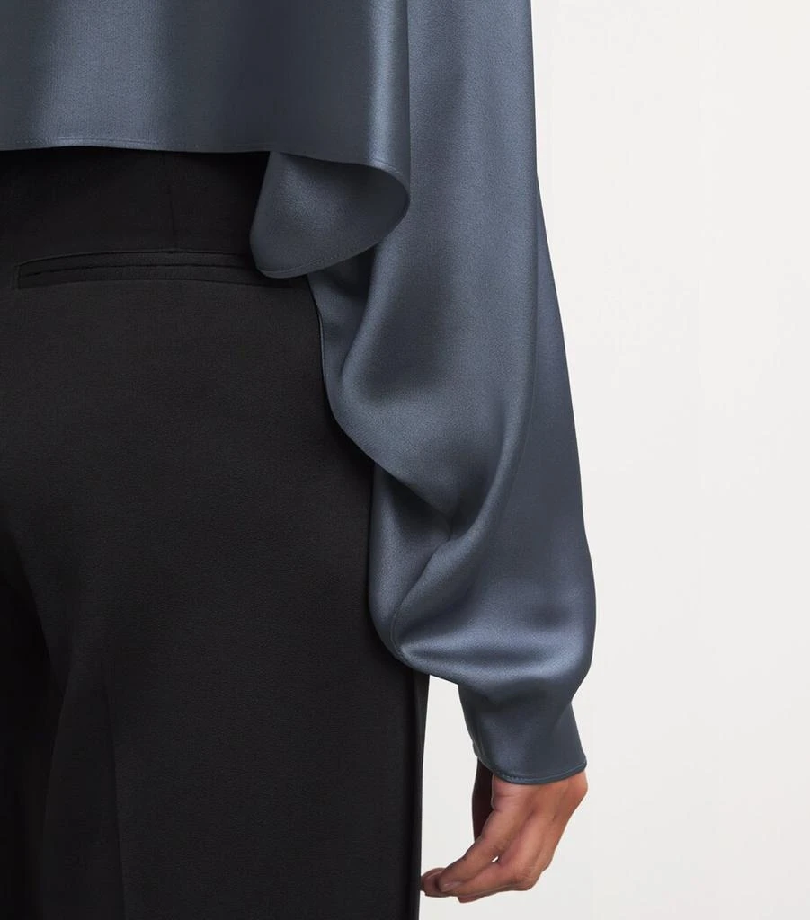 LAPOINTE Satin Kaftan Top 6