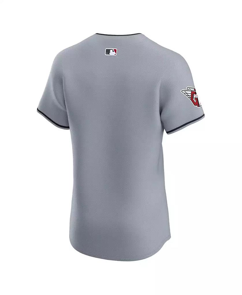 NIKE Men's Gray Cleveland Guardians Alternate Vapor Premier Elite Patch Jersey
