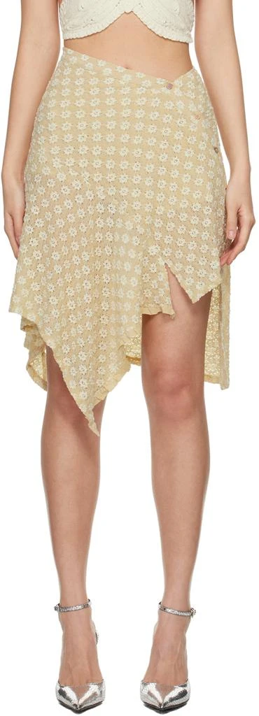 by FAR Beige Milena Midi Skirt 1