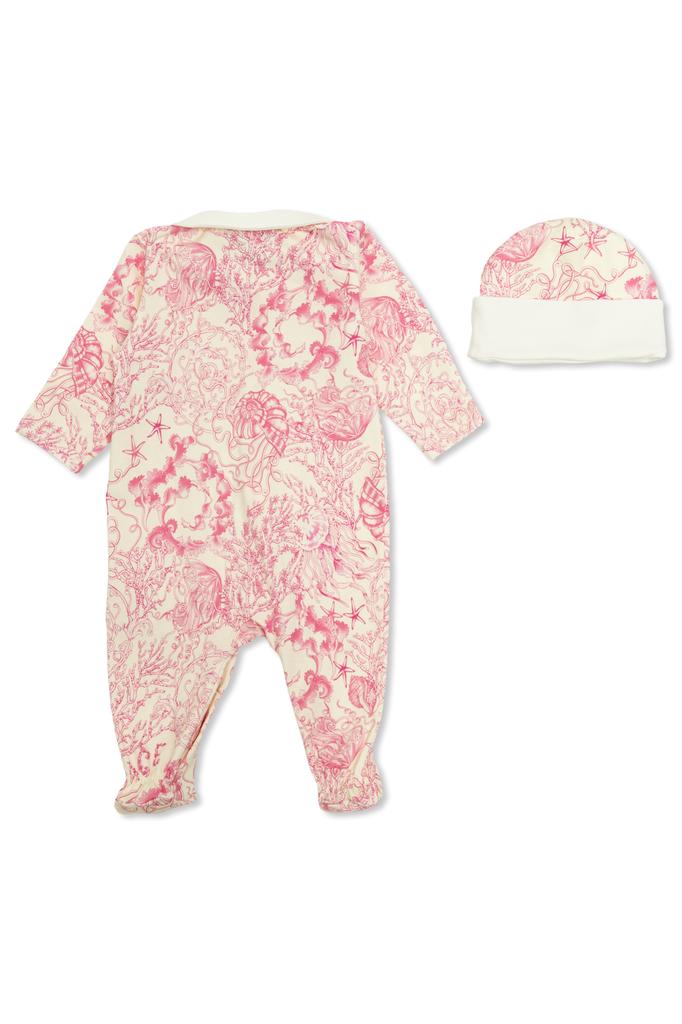 Versace Set: onesie and hat