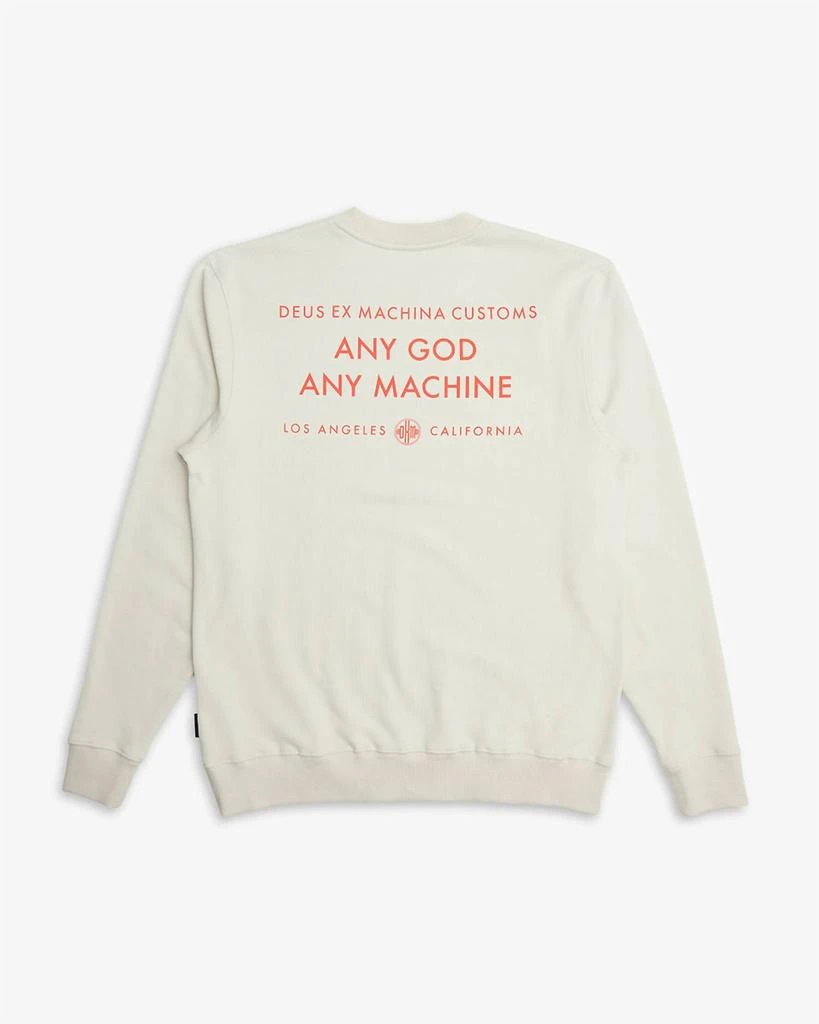 Deus Men's Tenor Crew Sweatshirt In Dirty White 2