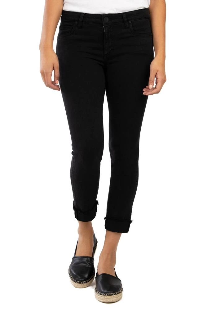 KUT from the Kloth Amy Fray Hem Crop Skinny Jeans 1