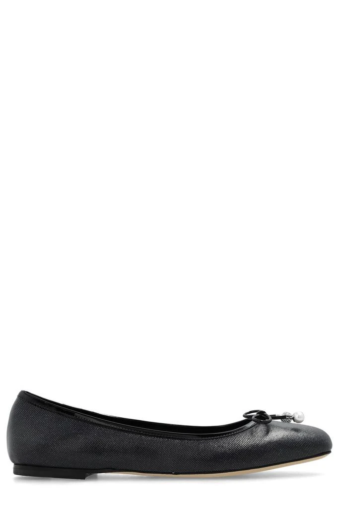 Jimmy Choo Jimmy Choo Elme Bow Embellished Ballet Flats 1