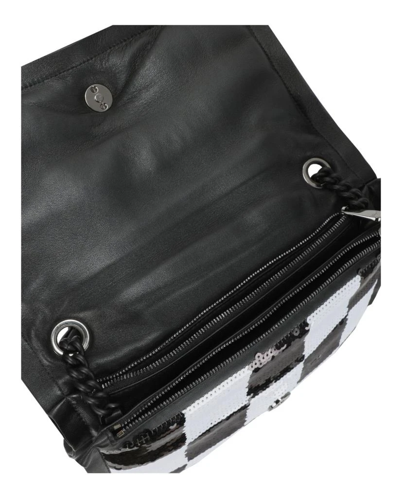 Salvatore Ferragamo Checkered Sequin Shoulder Bag 6