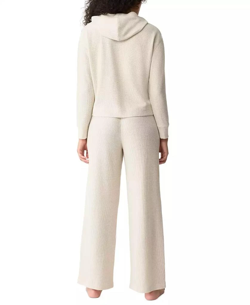 GAP GapBody Women's 2-Pc. Hooded Brushed Waffle Pajama Set 2