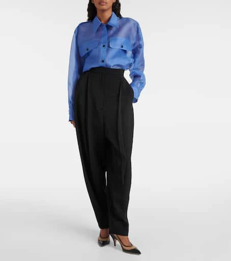 Khaite River leather and mesh pumps 2