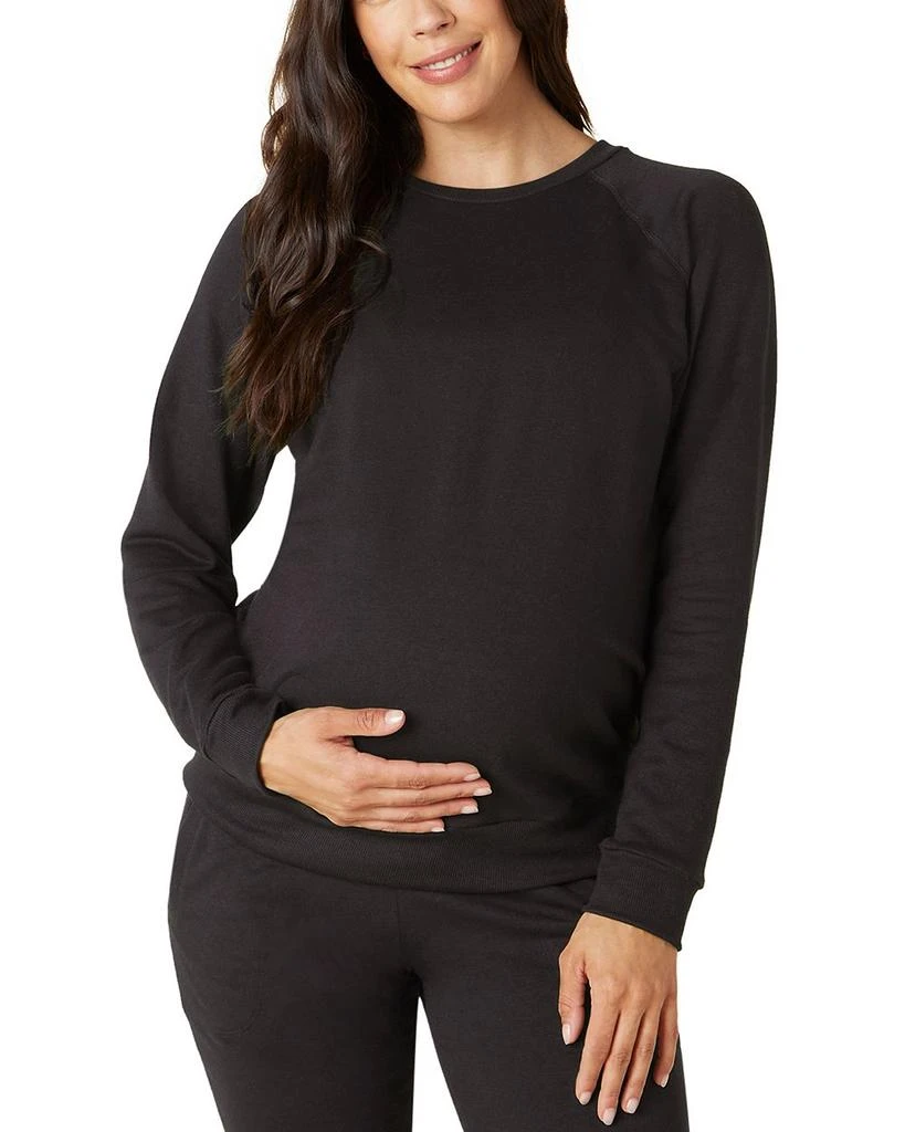 Beyond yoga Raglan Sleeve Maternity Sweatshirt 1