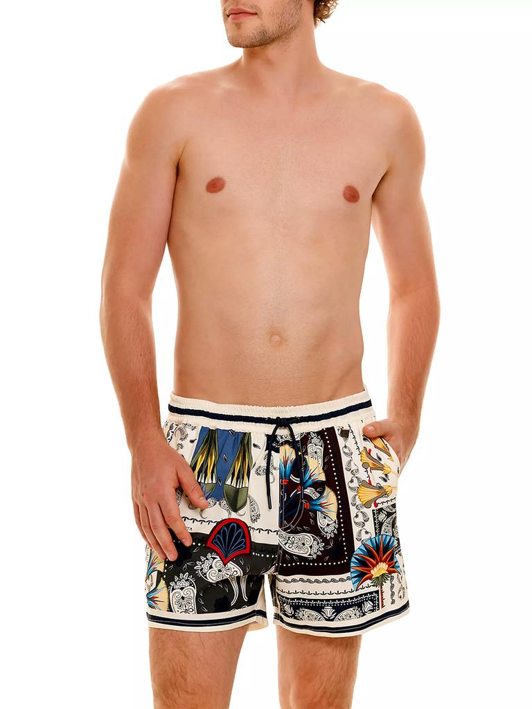 Agua Bendita Returning To The Roots Cassius Cipres Swim Trunks