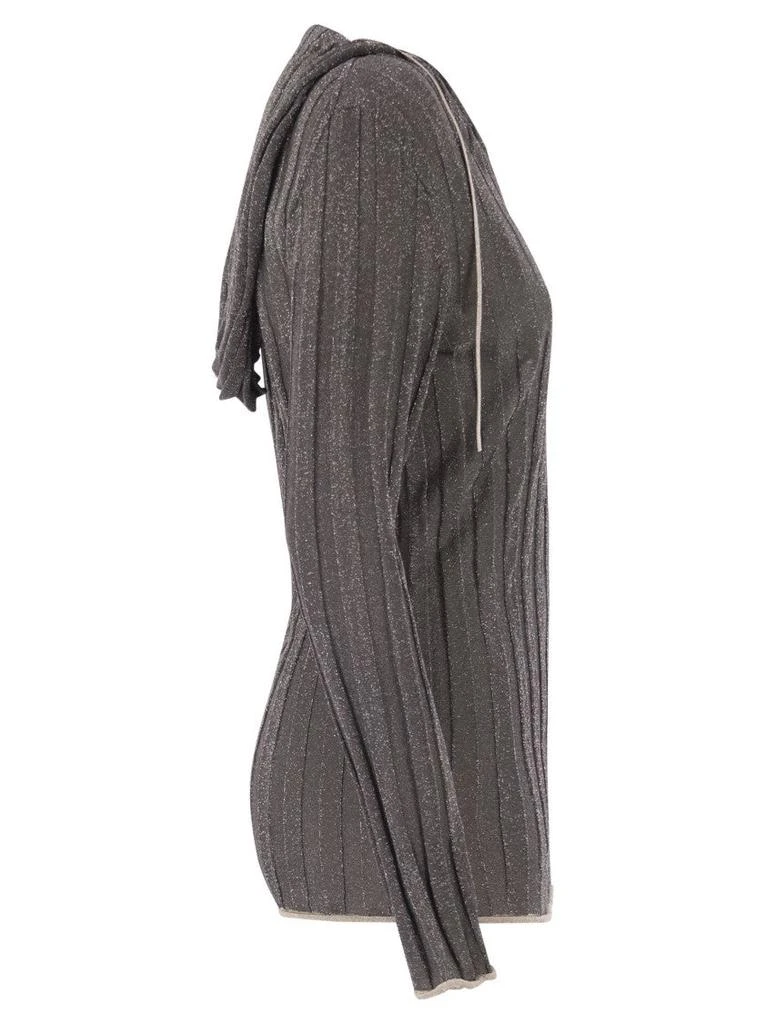 Fabiana Filippi Lurex Hooded Jumper 3