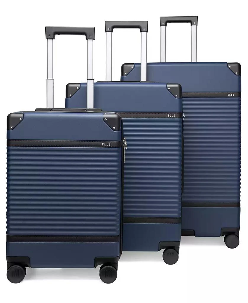 ELLE Belleville 3-Piece Expandable Retro Spinner Luggage Set 1