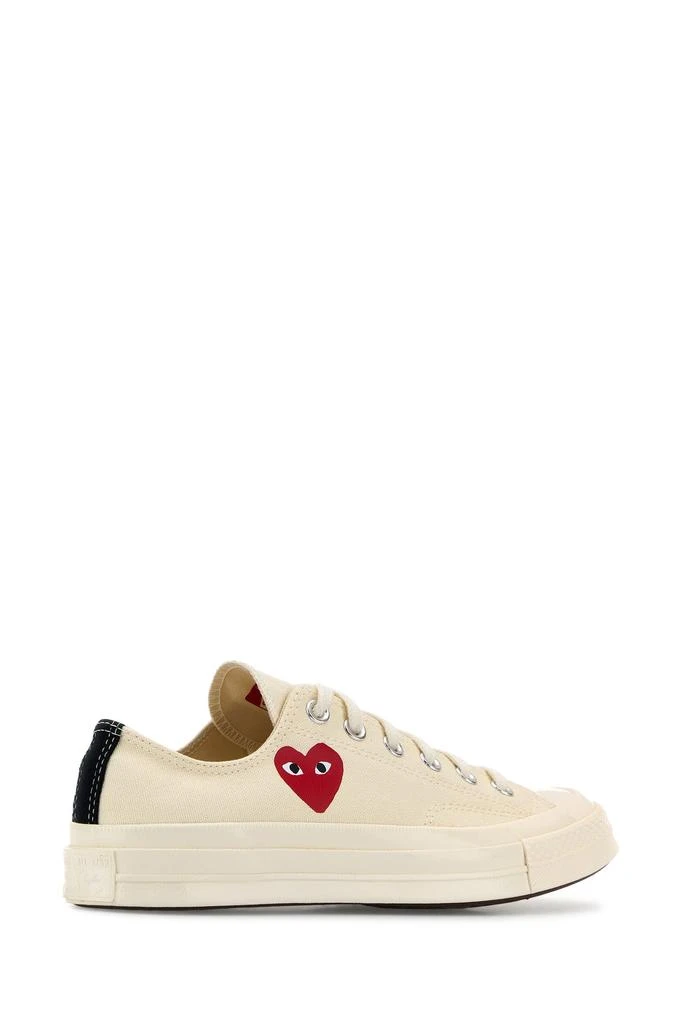 Comme des Garcons Ivory canvas Comme Des Garçons X Converse sneakers 2