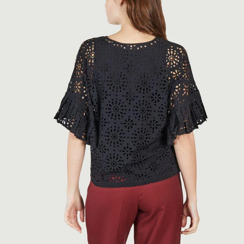 See by Chloé Perforated blouse BLACK SEE BY CHLOÉ 3