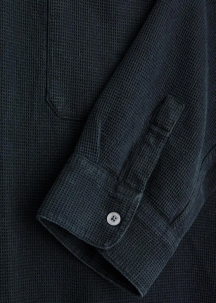 FRAME Waffle-knit Lyocell-blend shirt 5
