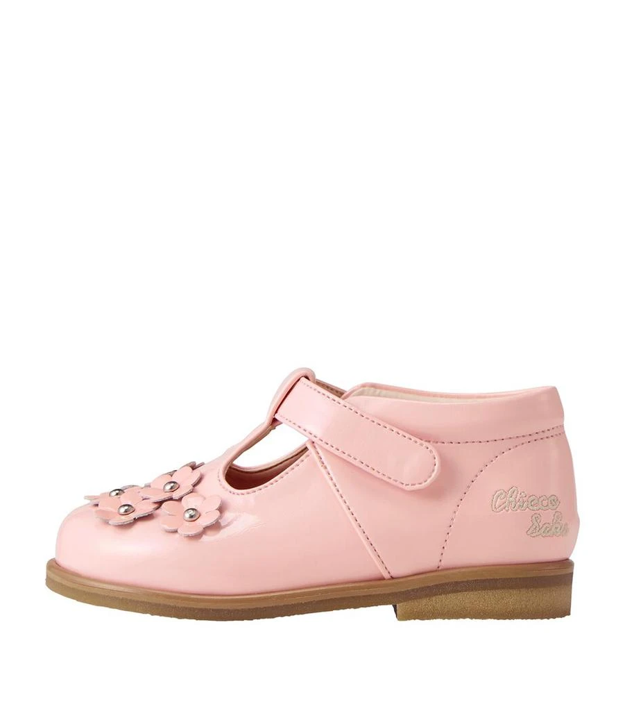 Miki House Velcro-Strap Flower Mary Janes 2