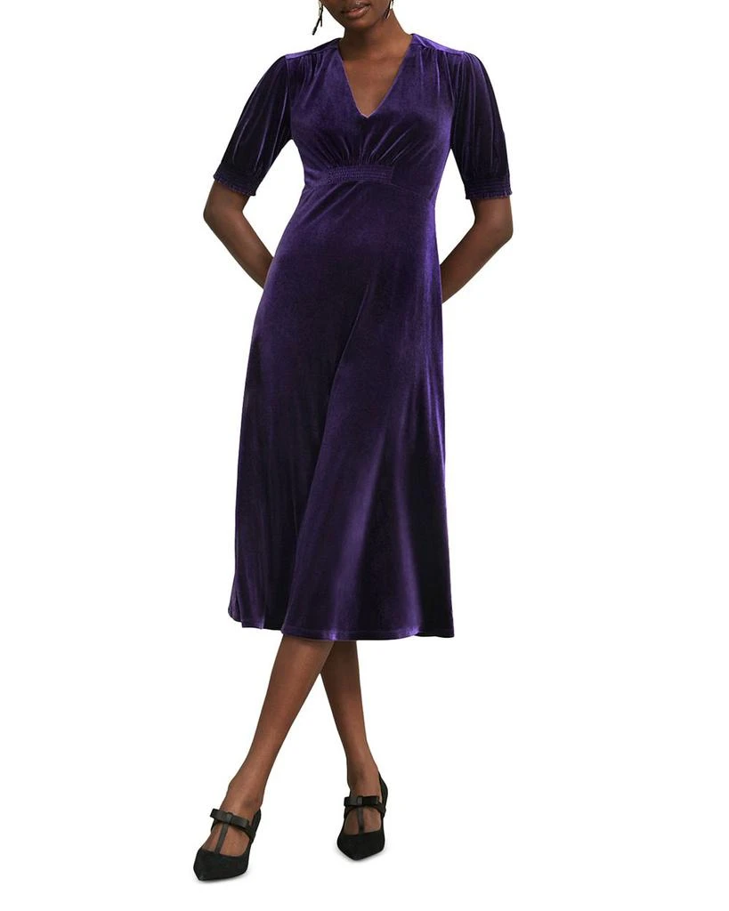HOBBS LONDON Dormer Velvet Dress - Dresses & Skirts - Free Shipping -  BeyondStyle