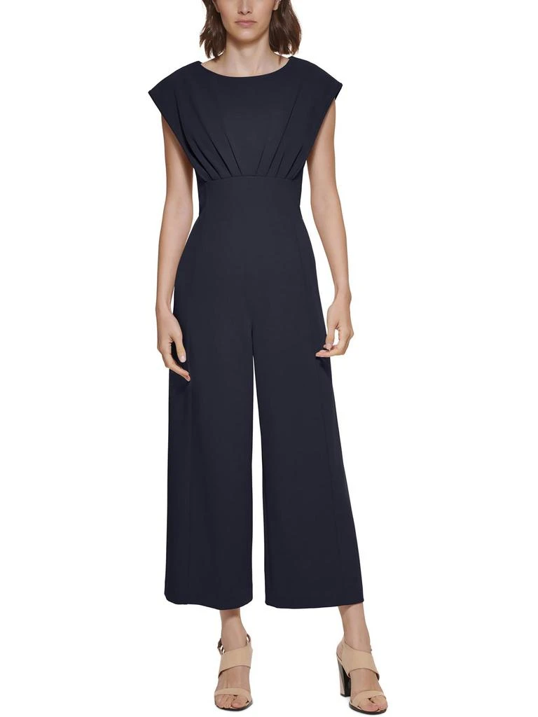 Calvin Klein Womens Cap Sleeve Wide Leg Jumpsuit 1