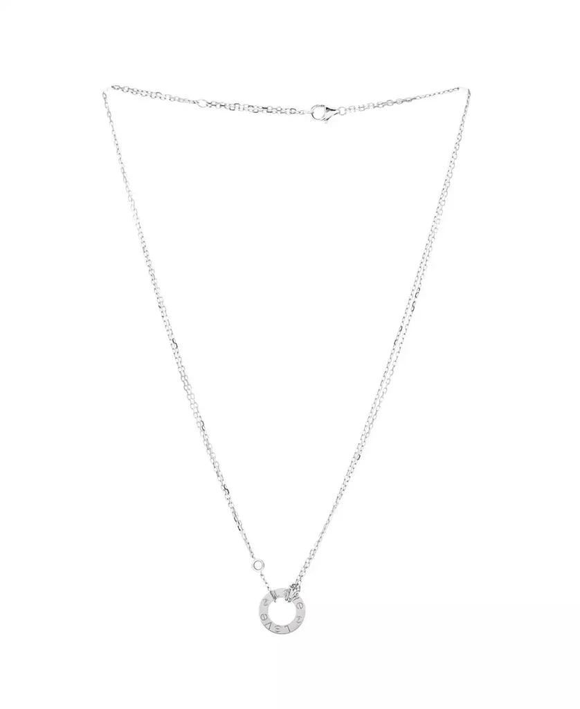 Cartier 2 Diamonds Love Pendant Necklace 2