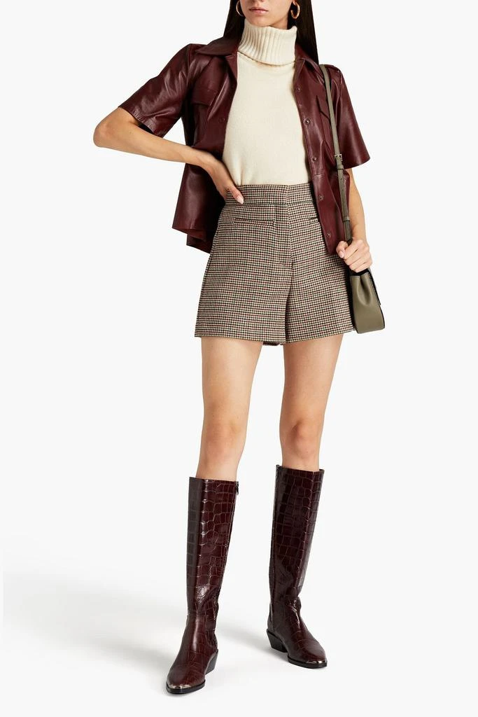 Sandro Houndstooth tweed shorts 2