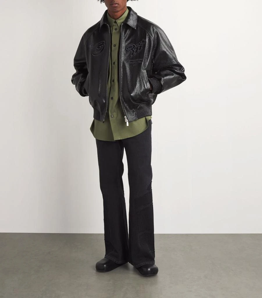 Off-White Diagonal Stripe Bootcut Jeans 2