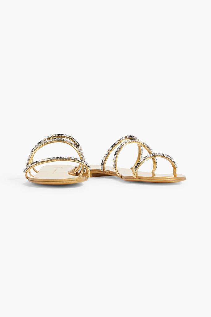 Giuseppe Zanotti Dark Colorful crystal-embellished mirrored sandals