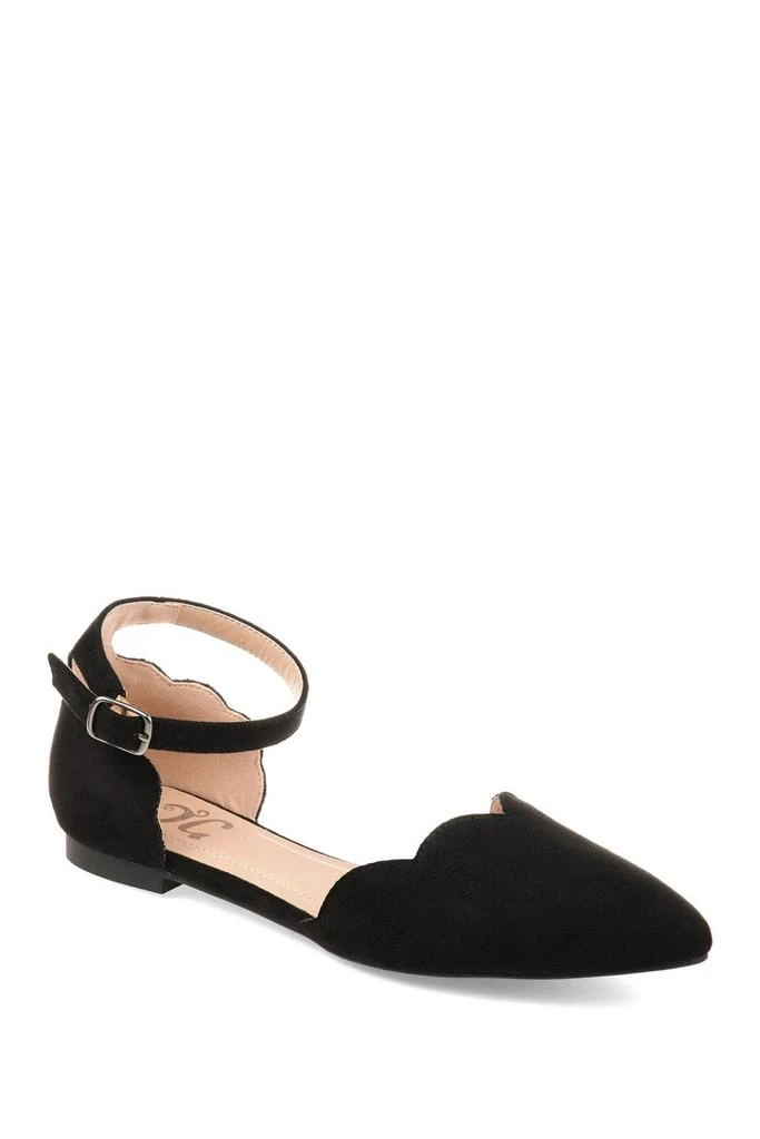 Journee Collection Lana Ankle Strap Flat 1
