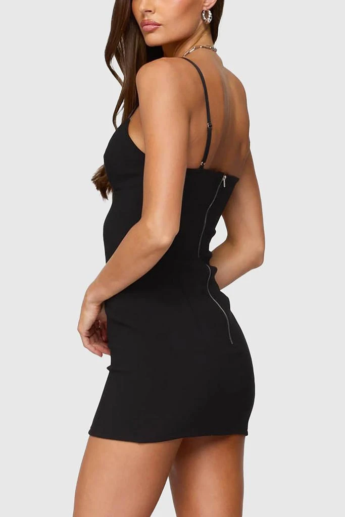 mini classy black dress Zeke Black Cut Out Bikini Mini Dress main image 0
