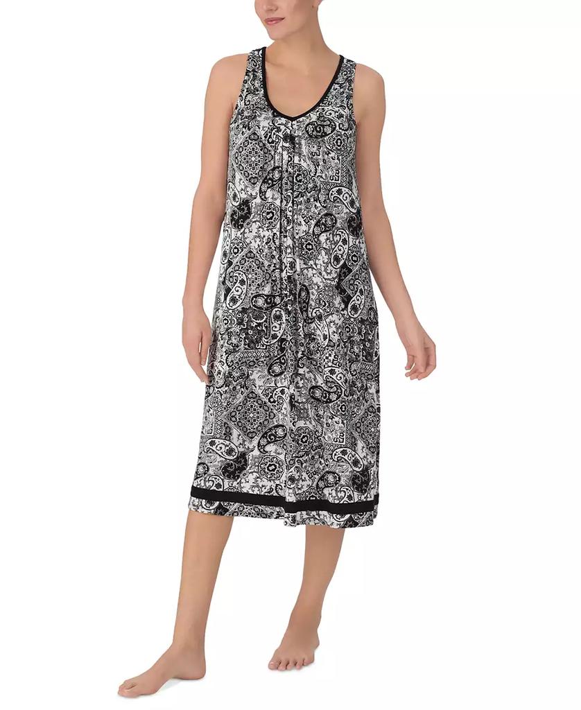 Ellen Tracy Women's Printed Sleeveless Nightgown