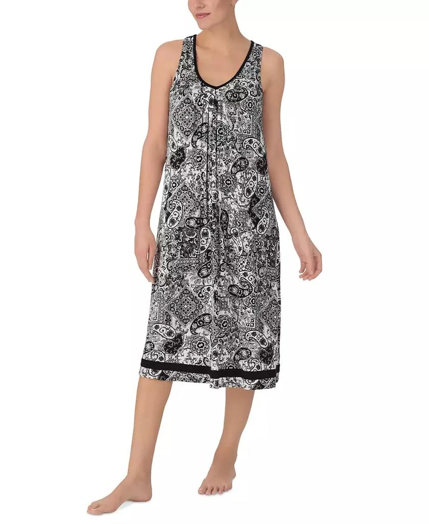 Ellen Tracy Women's Printed Sleeveless Nightgown 1