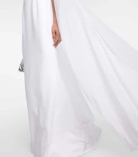 Jenny Packham Bridal Frida embellished cape-detail gown 5