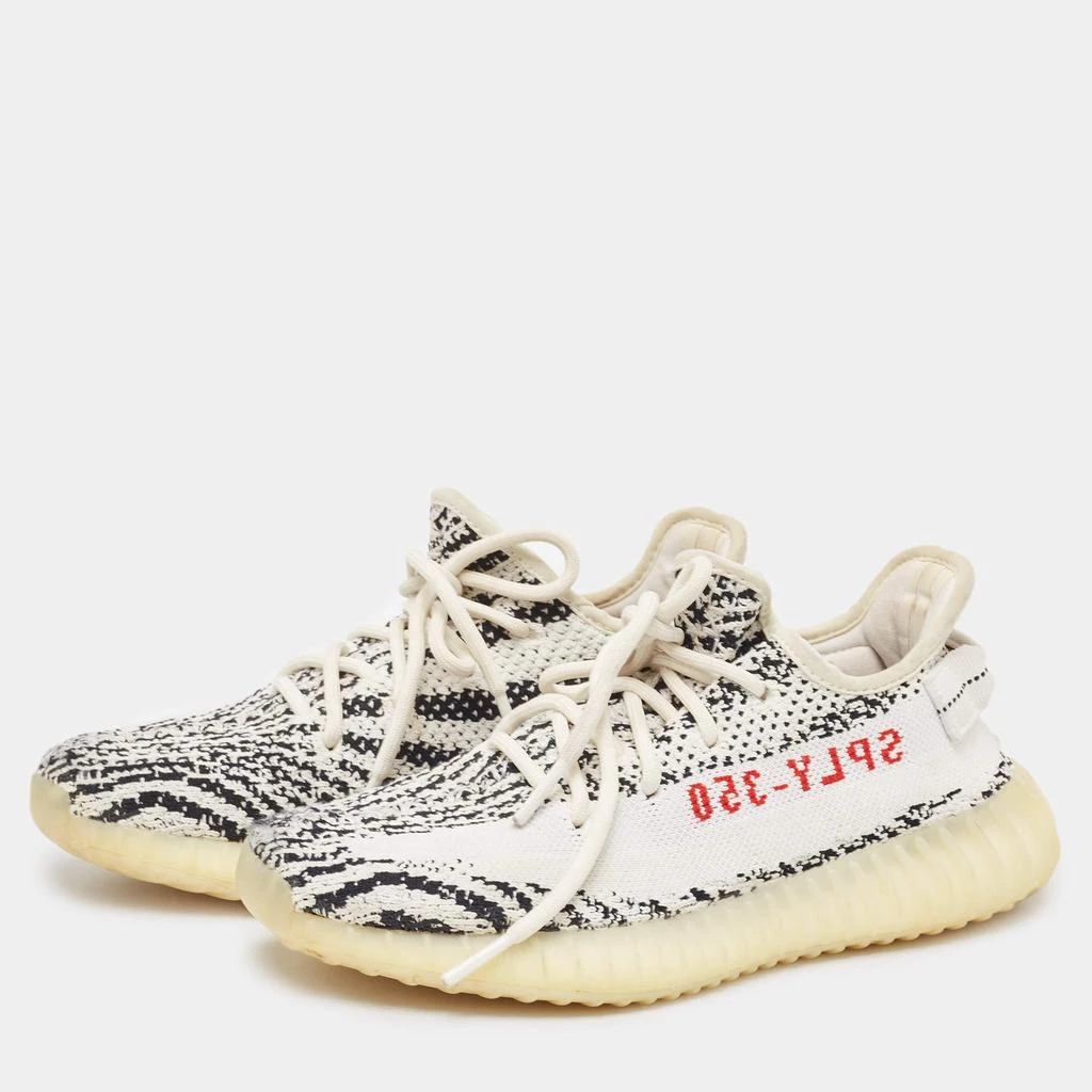 Shop Yeezy x Adidas White/Black Knit Fabric Boost 350 V2 Zebra Sneakers  Size 39 1/3 on Sale at BeyondStyle  Get 35% Off Yeezy x Adidas White/Black  Knit Fabric Boost 350 V2