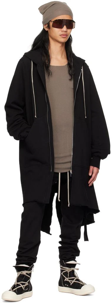 Rick Owens Black Fishtail Parka Jacket 4