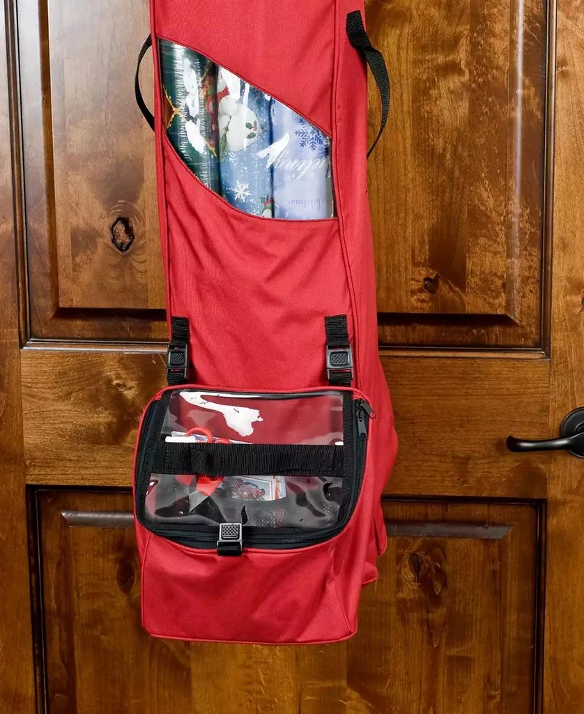 Santa
s Bag Over The Door Hanging Wrapping Paper Storage Container 7