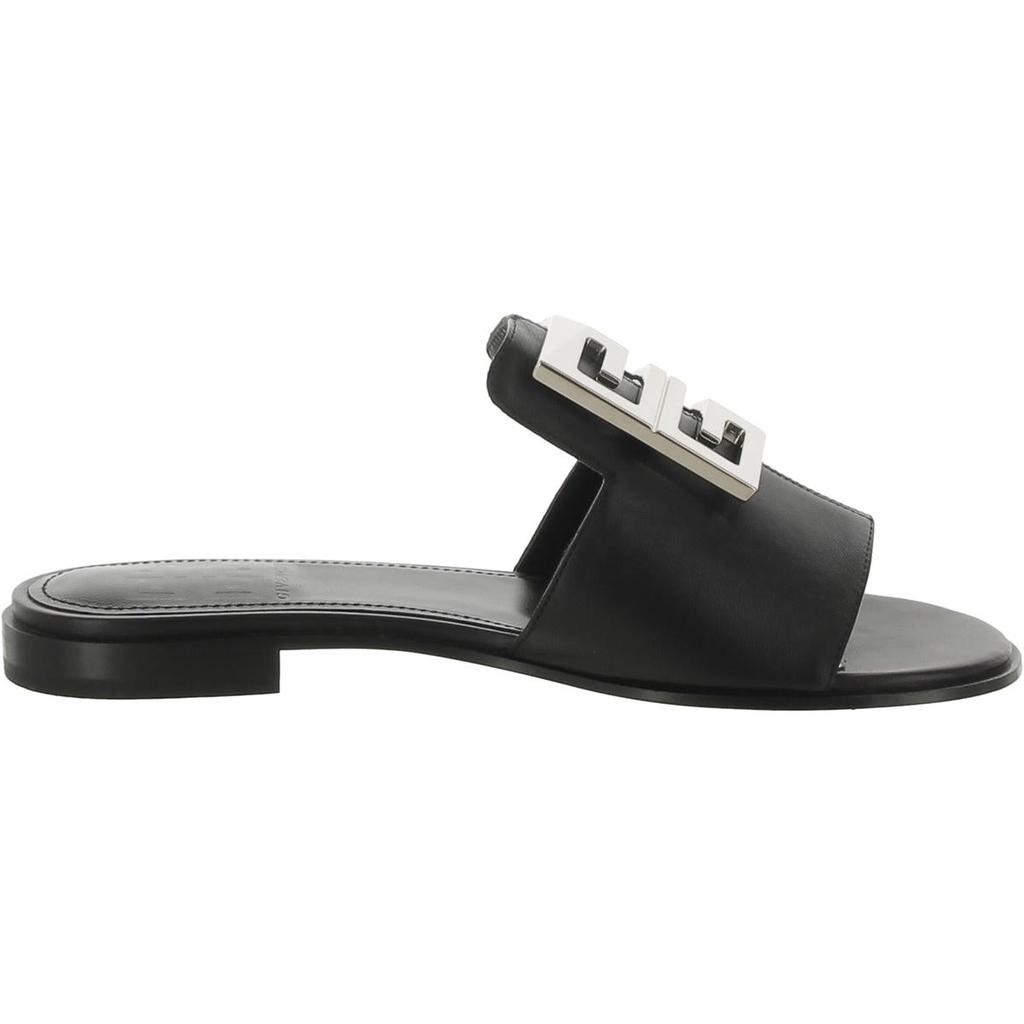 Givenchy Givenchy 4G Womens Leather Slip On Slide Sandals