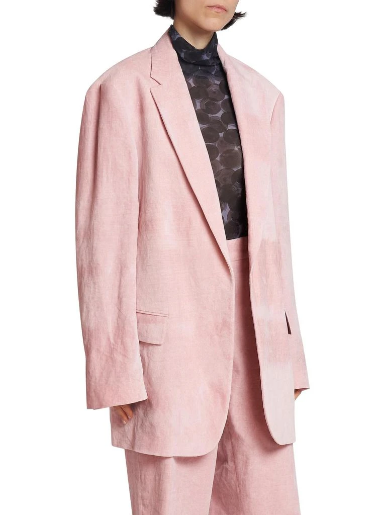 Dries Van Noten Blur Washed Cotton-Blend Long Jacket 3