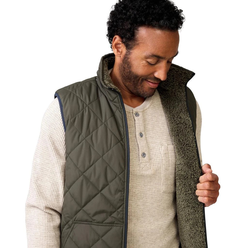 Free Country Men's Atlas Quilted Reversible Sherpa Vest 5