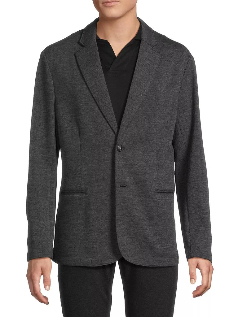 Emporio Armani Virgin Wool-Blend Single-Breasted Jacket 3