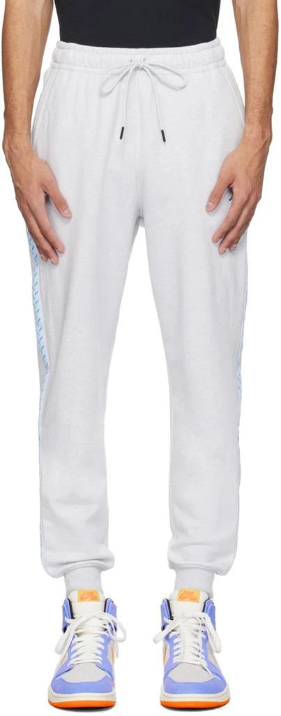 Nike Jordan Gray Embroidered Sweatpants 1