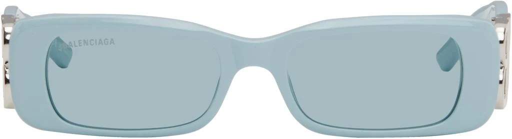 Balenciaga Blue Dynasty Rectangle Sunglasses 1