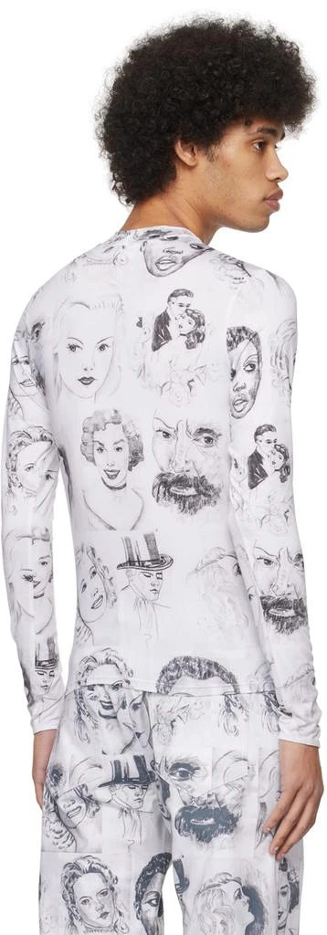 Maisie Wilen White Body Shop Long Sleeve T-Shirt 3