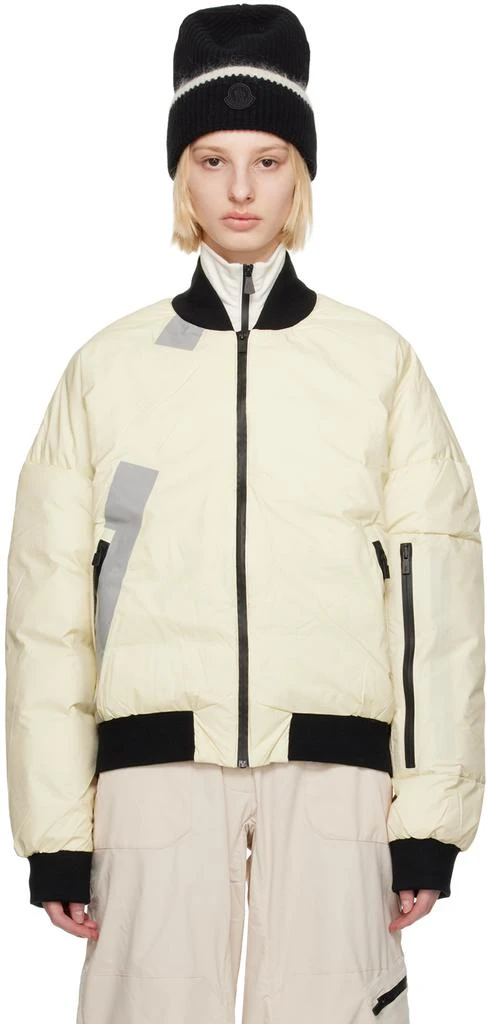 TEMPLA Beige Stand Collar Down Jacket 1