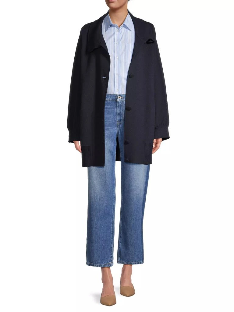 Weekend Max Mara Rete Wool-Blend Cocoon Coat 2