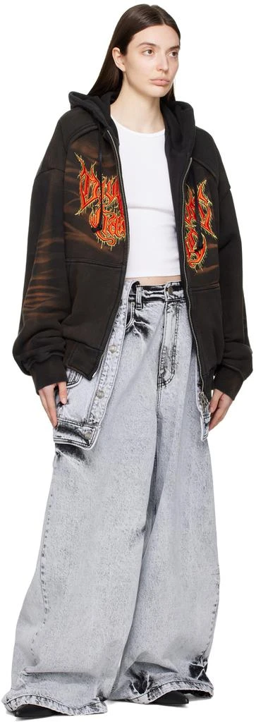 Juun.J Gray Layered Jeans 4