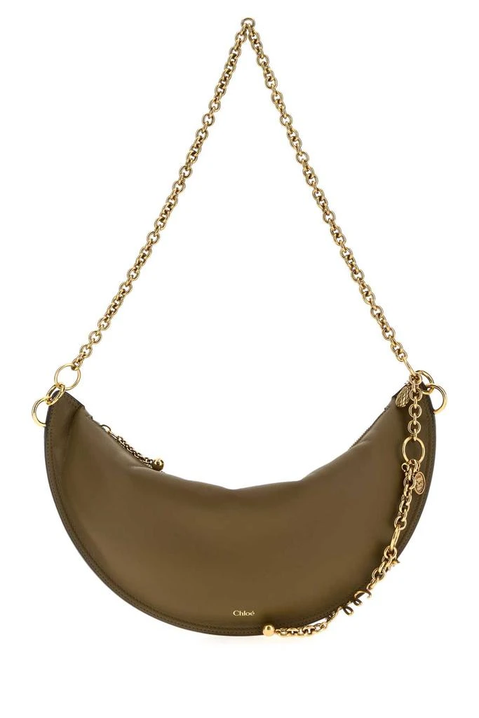 Chloé Army Green Nappa Leather Chloe Icons Shoulder Bag 1