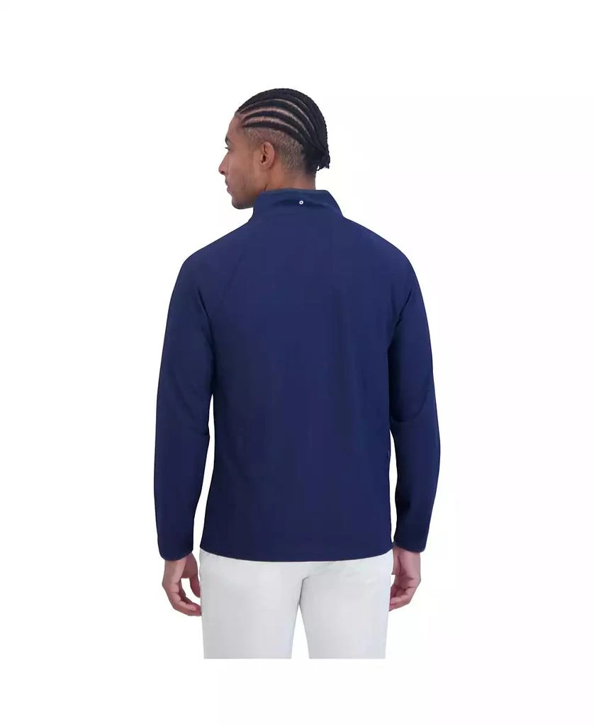 Ben Sherman Men's Solid Pique Quarter Zip Sweatshirt 2