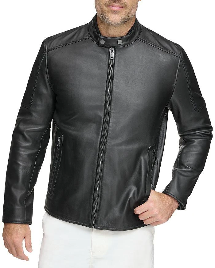 Andrew Marc Viceroy Leather Full Zip Moto Jacket 1