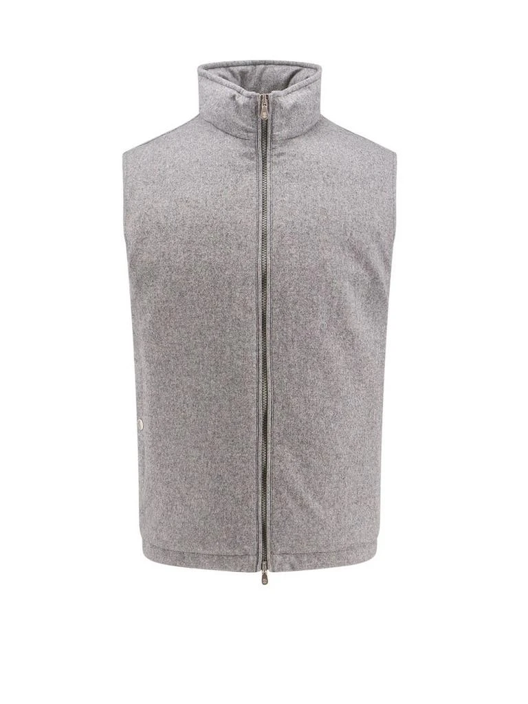 Brunello Cucinelli Brunello Cucinelli High Neck Zip-Up Gilet 1