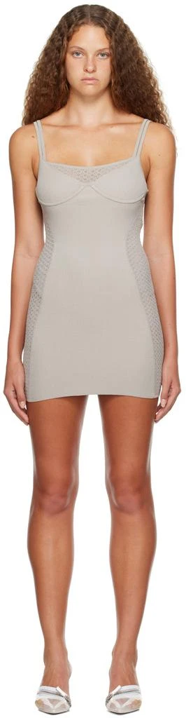 Dion Lee Gray Serpent Minidress 1