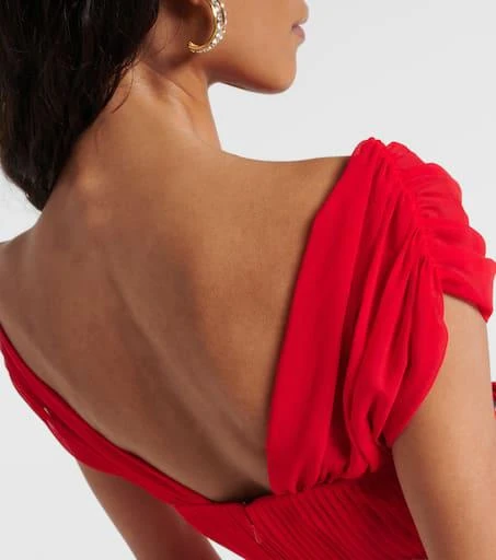 Self Portrait Off-shoulder chiffon minidress 6