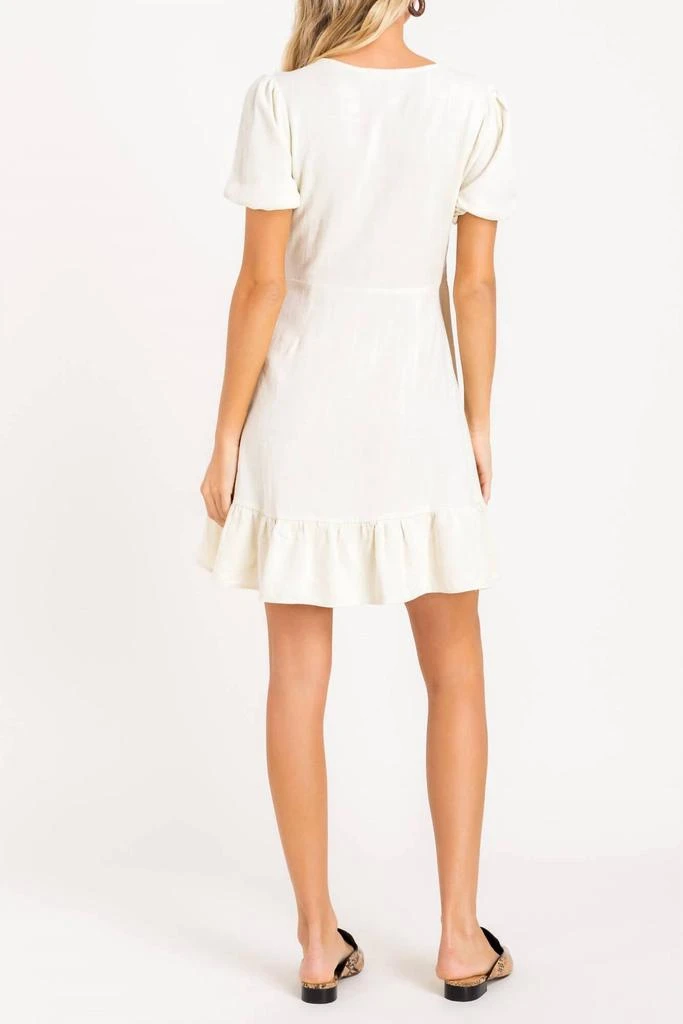Lush Lush - Linen Wrap Mini Dress 3